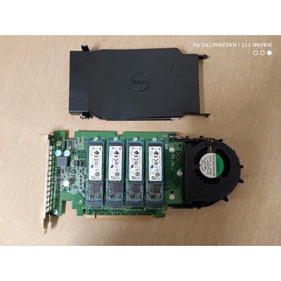 Dell DPWC400 Ultra-Speed Drive Quad NVMe PCIe x16 adapter - SSD - Dell DPWC400 Ultra-Speed Drive Quad NVMe PCIe x16 adapter - SSD -