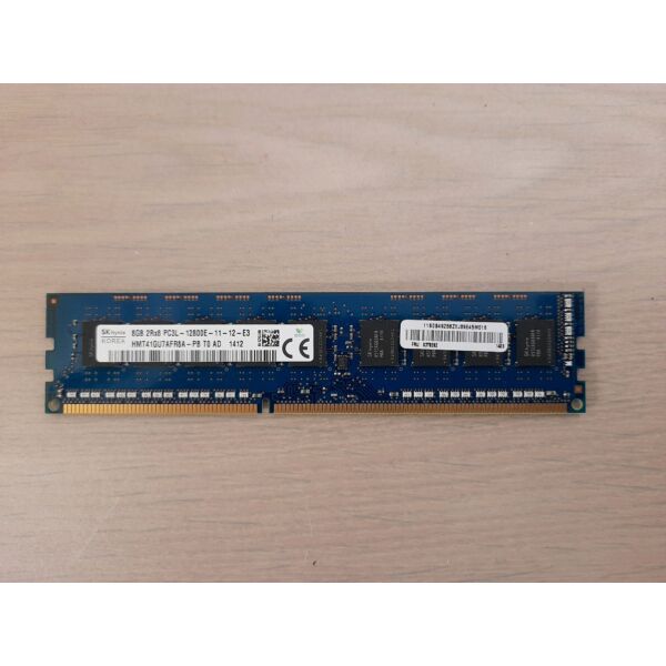 SK Hynix 8GB DDR3 1600MHz PC3L-12800E-11-12-E3 HMT41GU7AFR8A-PB T0 AD (kétoldalas) ECC memória