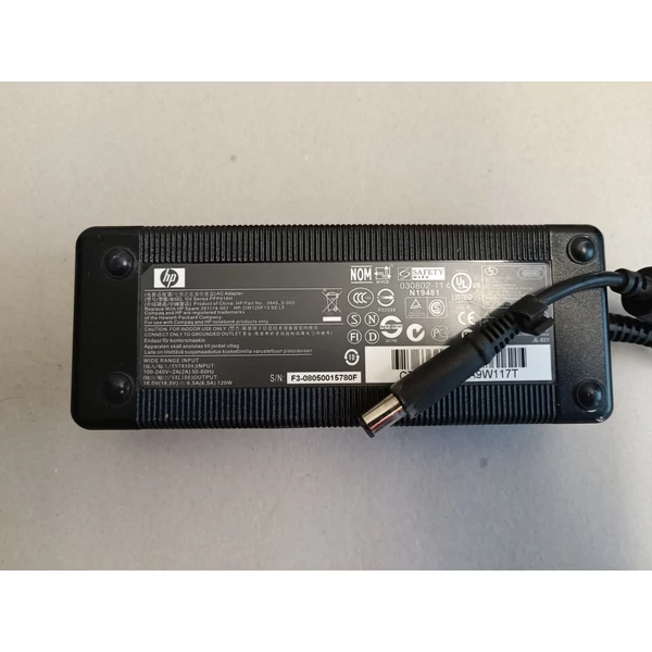 HP 120W 7,4 x 5mm, 18,5V 6.5A center pin töltő